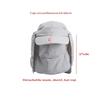 Quick Drying Summer Protective Baseball Hat Breathable Protect Face Fishing Sun Hat Neck Cover Ear Flap Removable Fisherman Cap