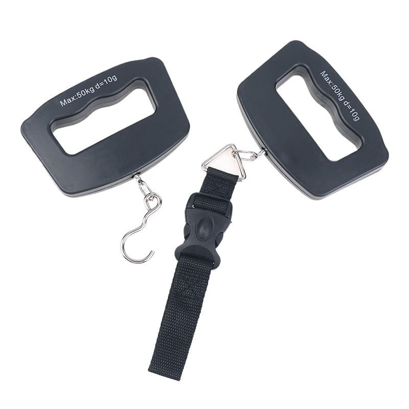50Kg Digital Travel Luggage Scale Portable Handheld Electronic Hanging Scales Express Delivery Scale With Hook