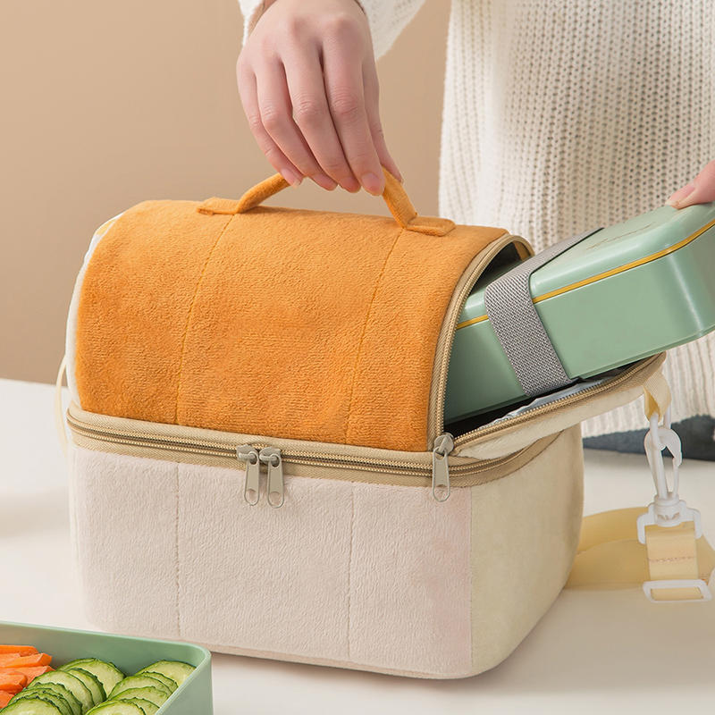 Large-capacity Portable Aluminum Foil Thickened Insulated Lunch Box Multi-functional Bento Bags Double Anti-Dirty Picnic Bag