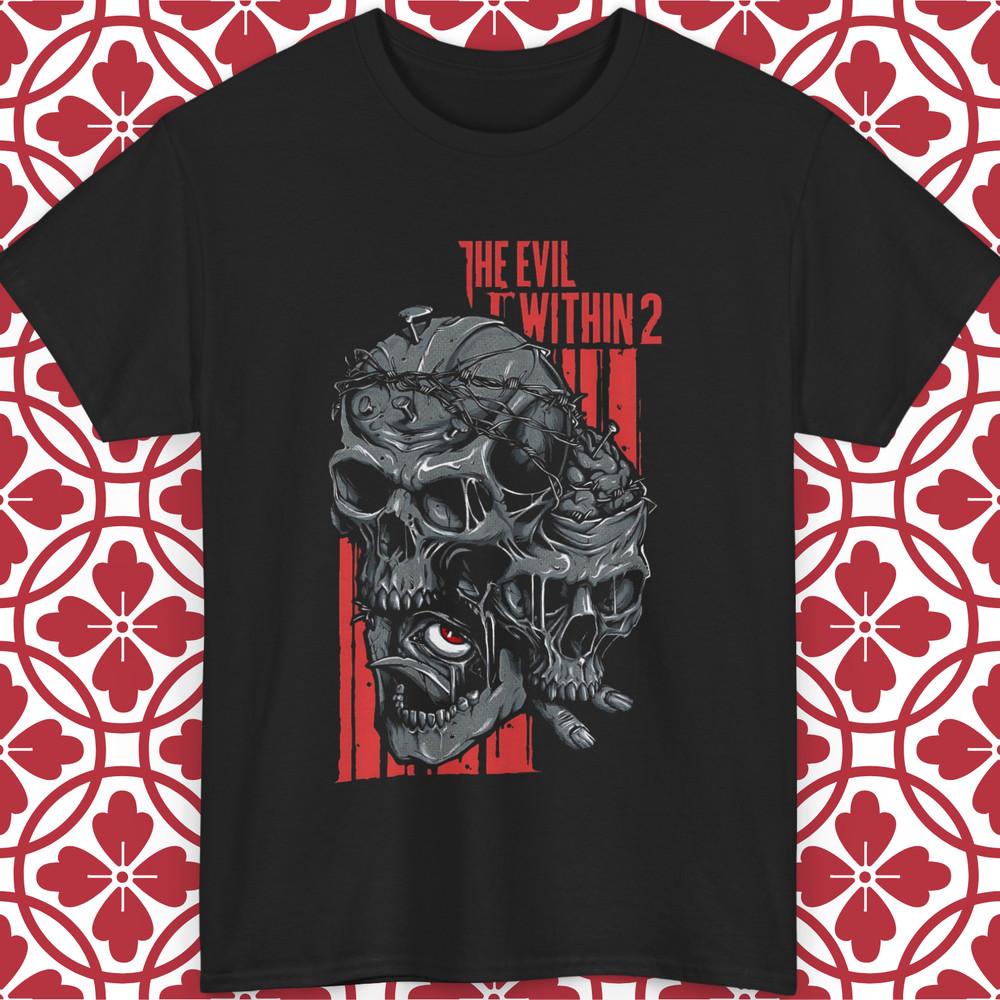 The Evil Within 2 T-Shirt Gamer Bethesda Tee Black Unisex Gift S-5XL