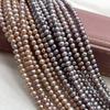 1String, Natural Freshwater Pearls, 4-5mm, Handmade Near Round Pearl Beads for Jewelry Making DIY, Cheapest Items Available 36cm