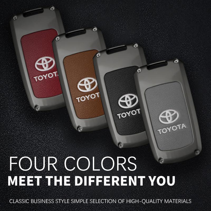 Car Key Case Full Cover Styling Accessories For Toyota RAV4 Highlander Avalon Sequoia Tundra Tacoma 4Runner Land Cruise Prius
