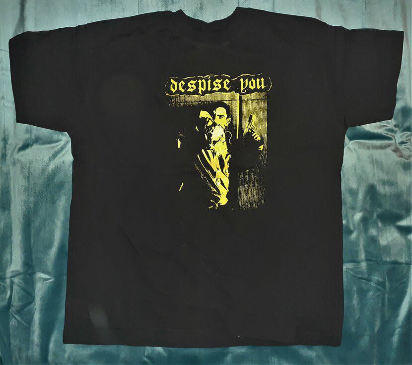 DESPISE YOU yellow print  Unisex Cotton All Size Tee  BL1522 Unisex T-Shirt S