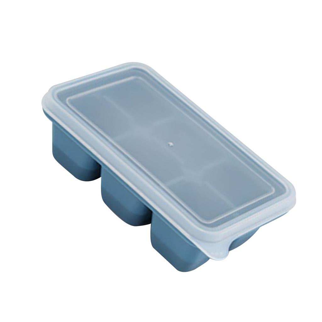 Trays Multipurpose 6 Grids Reusable Leakage Proof Easy Release Soft Bottom Silicone   Molds with Removable Lid