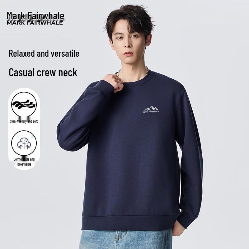 Mark Fairwhale Men's Heavyweight Air Layer Round Neck Sweatshirt