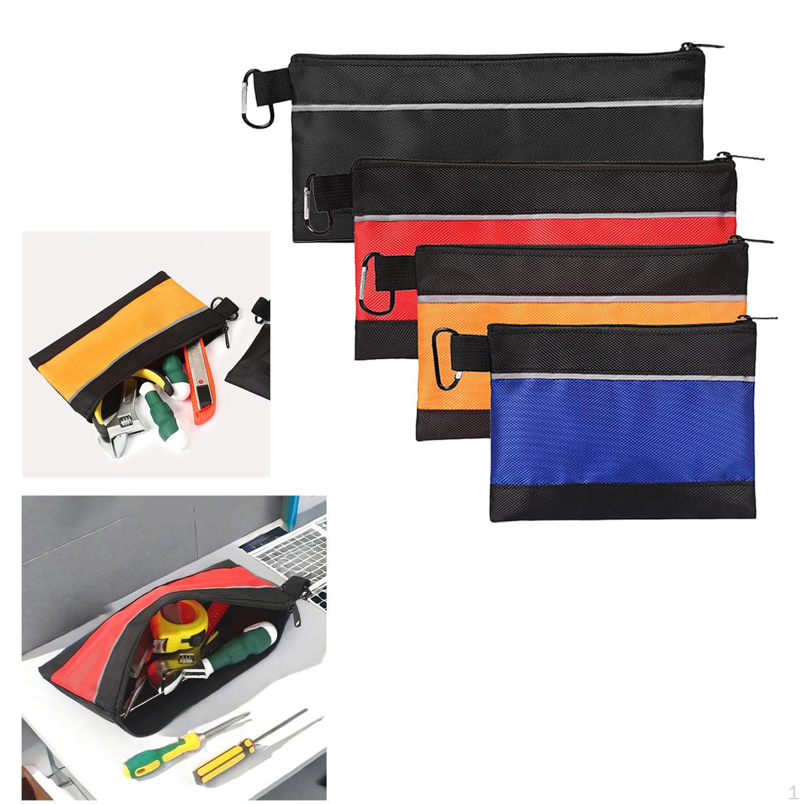 

4pcs Tool , Small Bags Premium Waterproof Tools Organizer Utility Bag Zipper Pouch, for Men