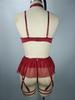 European & American Lace Mesh Temptation Lingerie Set for Women