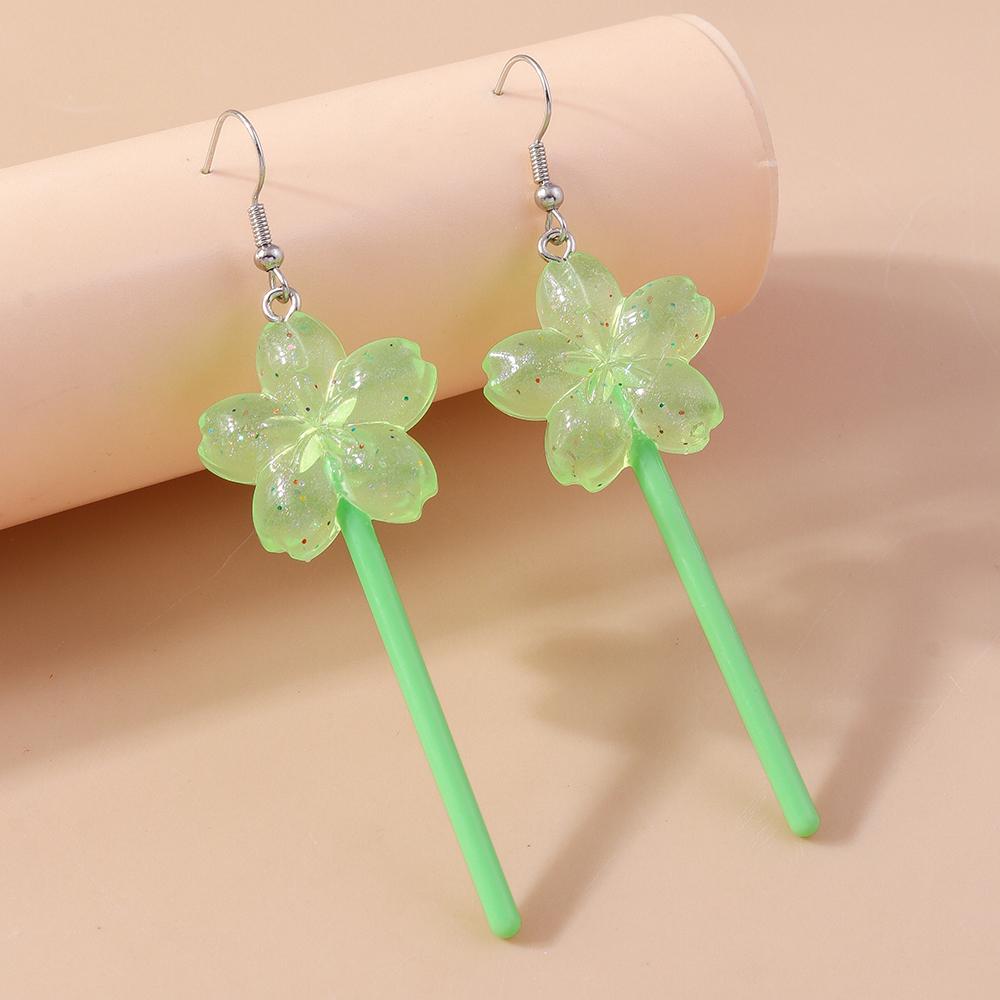 Cute Resin Sweet Lollipop Drop Earrings for Women Simulation Food Candy Dangle Earrings Girls Party Jewelry Gifts