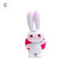 Fashion Eye-catching Decorative Non-fading Adorable Bunny Rabbit Sculpture Ornament Office Supply Statue
