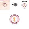 Adorable Pink Cartoon Geometric Letter Certified Brooch With Creative Peanut Pattern Charm