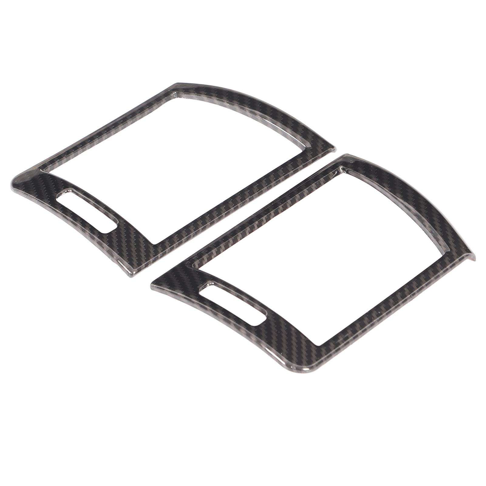 

2pcs Car Dashboard Side Air Outlet Frame Cover Trim Carbon Fiber Style Replacement for 3 Series E46 1998‑2004