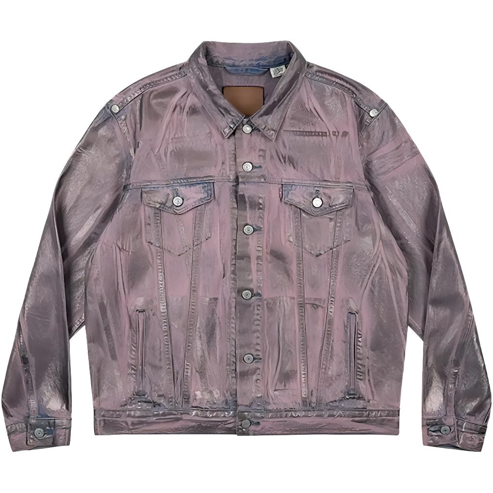 

Levis Однотонная Куртка Рабочая Винтажная на Пуговицах с Множеством Карманов Мужская Куртка 72334-0747 M