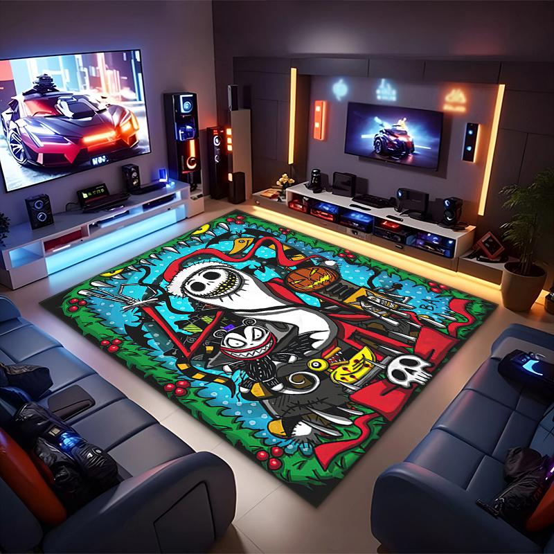 1PC The Nightmare Before Christmas Rug - Home Decoration Carpet For Living Room Bedroom Flooring Computer Chair Area Rug