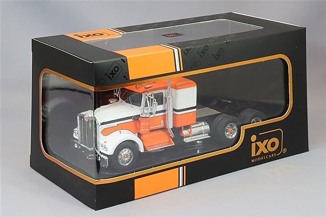 Ixo scale Kenworth W925 1970 1/43 White/Orange