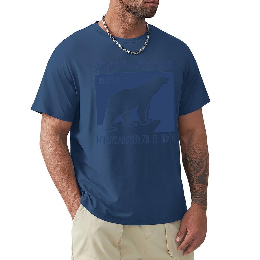 Svalbard Dark Season T-Shirt Heavyweights Custom T Shirt Shirts Graphic Tees Clothing For Men