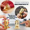 Fidget Spinner-Desk Toys, Metal Fidget Spinners, Fidget Toys, Cool Gadgets, ADHD Stress Relief EDC Finger Spinning Toy,Brass Atomic Bomb Sculpture