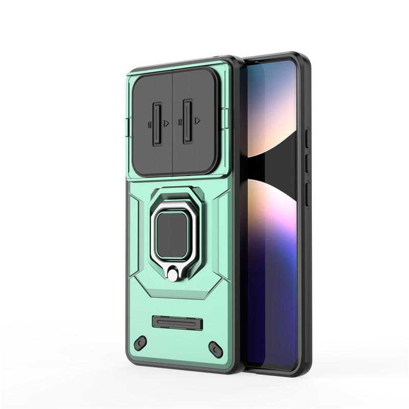 

Для Xiaomi Redmi Note 14 Pro 4G Чехол Redmi Note 14 Pro Крышка Сдвижной Защитник Камеры Держатель Чехлы для Телефона Redmi Note 14 Pro Plus Note 14 Pro Plus зелёный