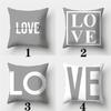 45cmX45cm Grey Series Pillowcase Square Sofa  Striped Plaid Cushion Cover