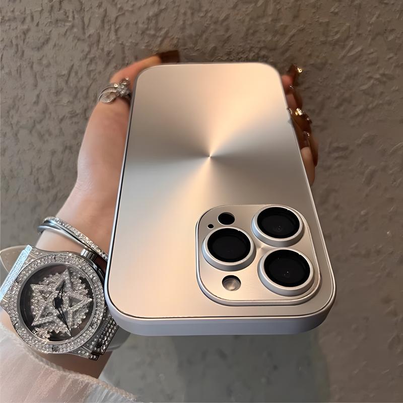 Luxury Laser Matte Magnetic Cases For iPhone 15 14 13 12 11 Pro Max Plus For Magsafe Wireless Charging Lens Protector Back Cover