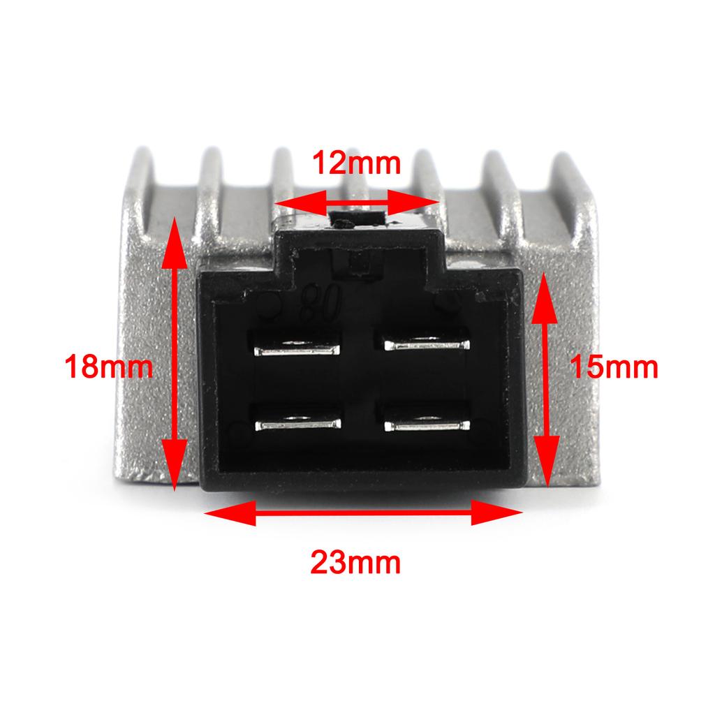 12V 4-Pin Spannungsregler Gleichrichter Für GY6 QMB139 50cc-150cc Roller Moped ATV