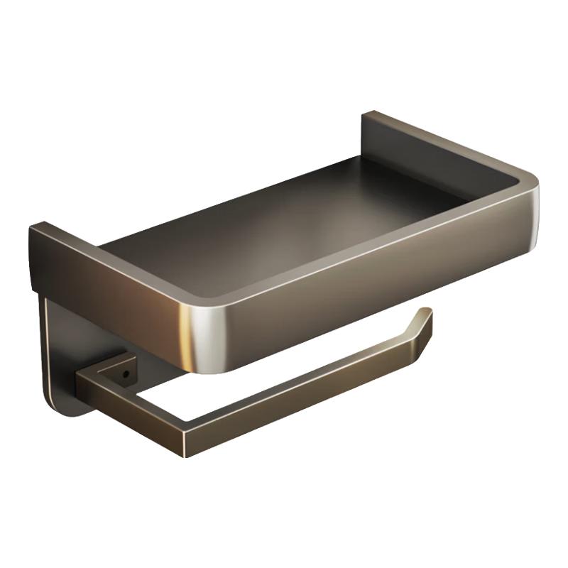 Cobbe Space Aluminum Bathroom Tissue Holder with Shelf