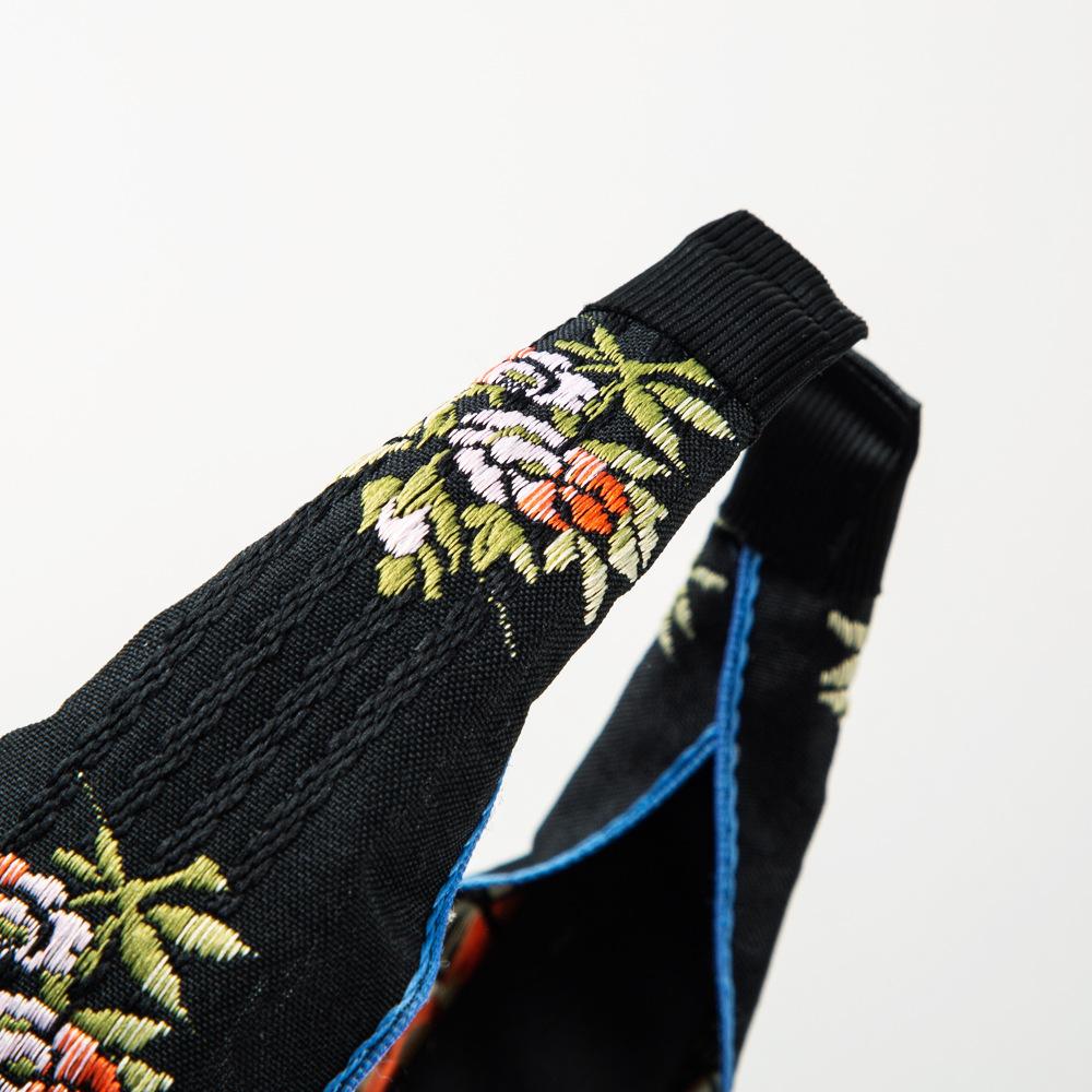 New Style Hairband for Women, Cross-shaped Headband, Embroidered Fabric, Fashionable for Vacation, Pressure Hair Style