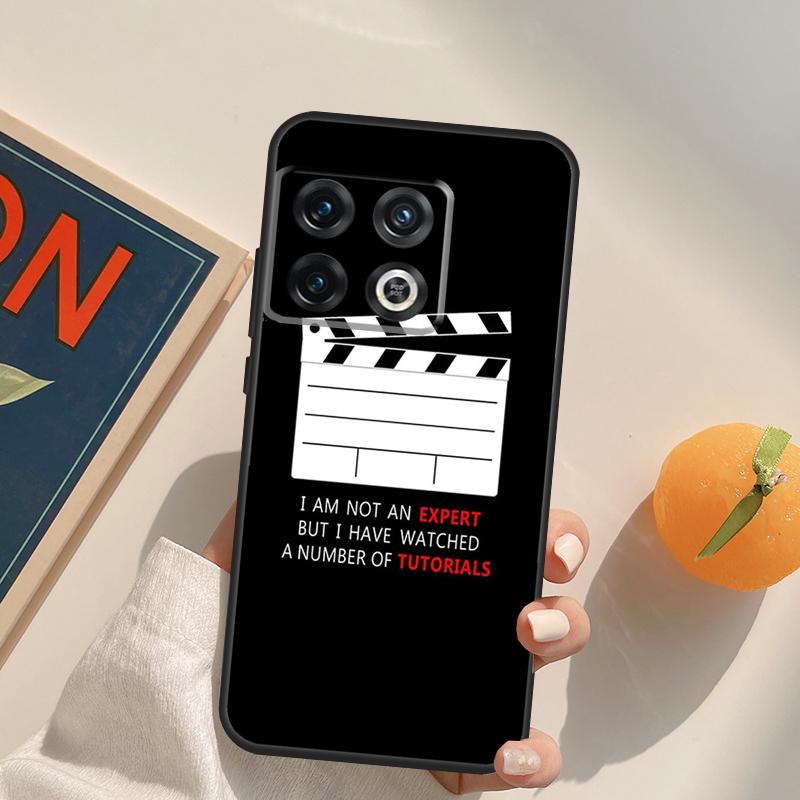 Cute Film Movie maker Clapper board Case For OnePlus 13R 12R 10R 13T 10T 11 12 13 15 OnePlus Nord 5 CE 2 3 4 Lite N20 N30 Cover