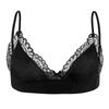 Mens Sheer Lace Bra Soft Bralette with Removable Straps Lightweight Sleepwear Loungewear