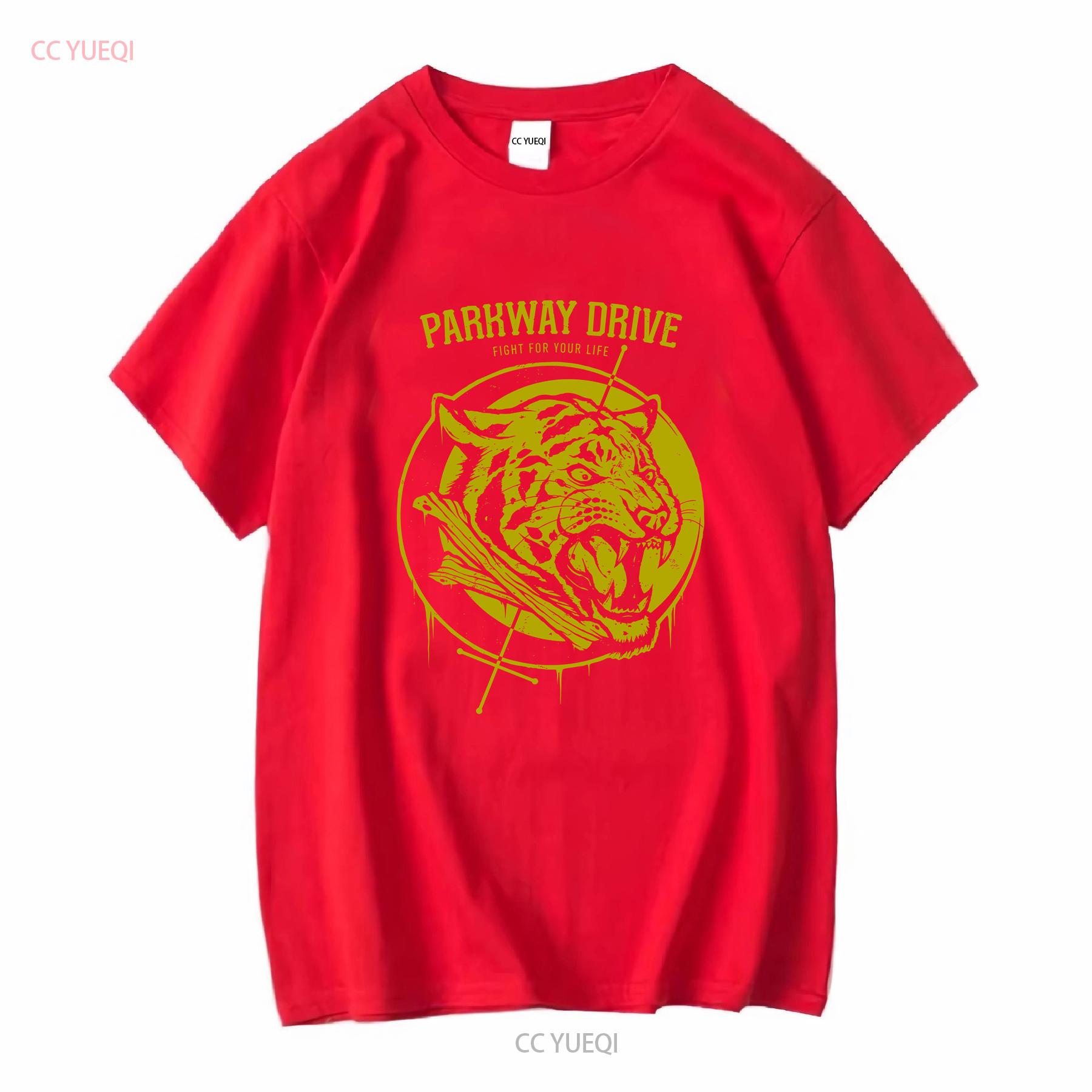 PARKWAY DRIVE TIGER FIGHT FOR YOUR LIFE T SHIRT NEW OFFICIAL ATLAS IRE HORIZONS long or short sleeves vintage Washed Unisex S