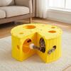 Cama Tunnel de Queso Desmontable Resistente al Desgaste Casa de Queso para Gatos Cama para Gatos de Fieltro que no Suelta Pelo para Gatitos