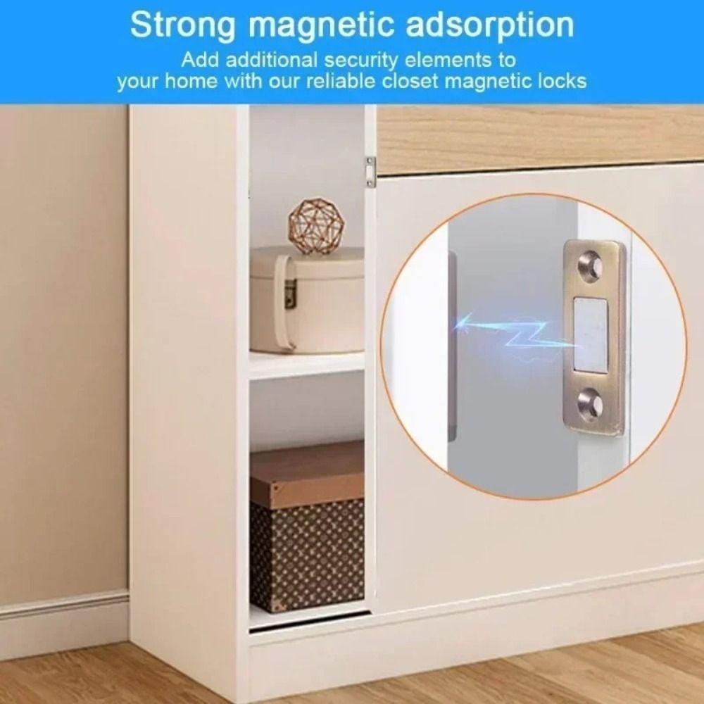 Durable Material Magnet Cabinet Catch Strong Magnetic Force Punch-Free Catch  Home Use