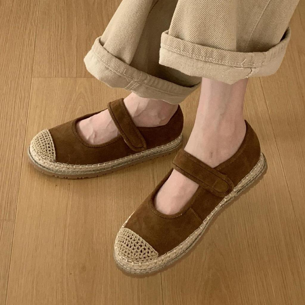 Fashion IPPEUM Chocolate Brown  Women Ballet Flats Shoes 2025 New Fashion Round Toe Mary Janes Shoe