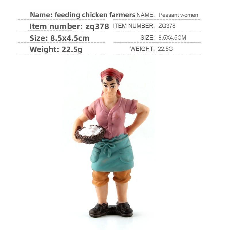Simulated Diver Veterinarian Farmer Worker Postal Worker Toy Model Ornament For Collectors And Play