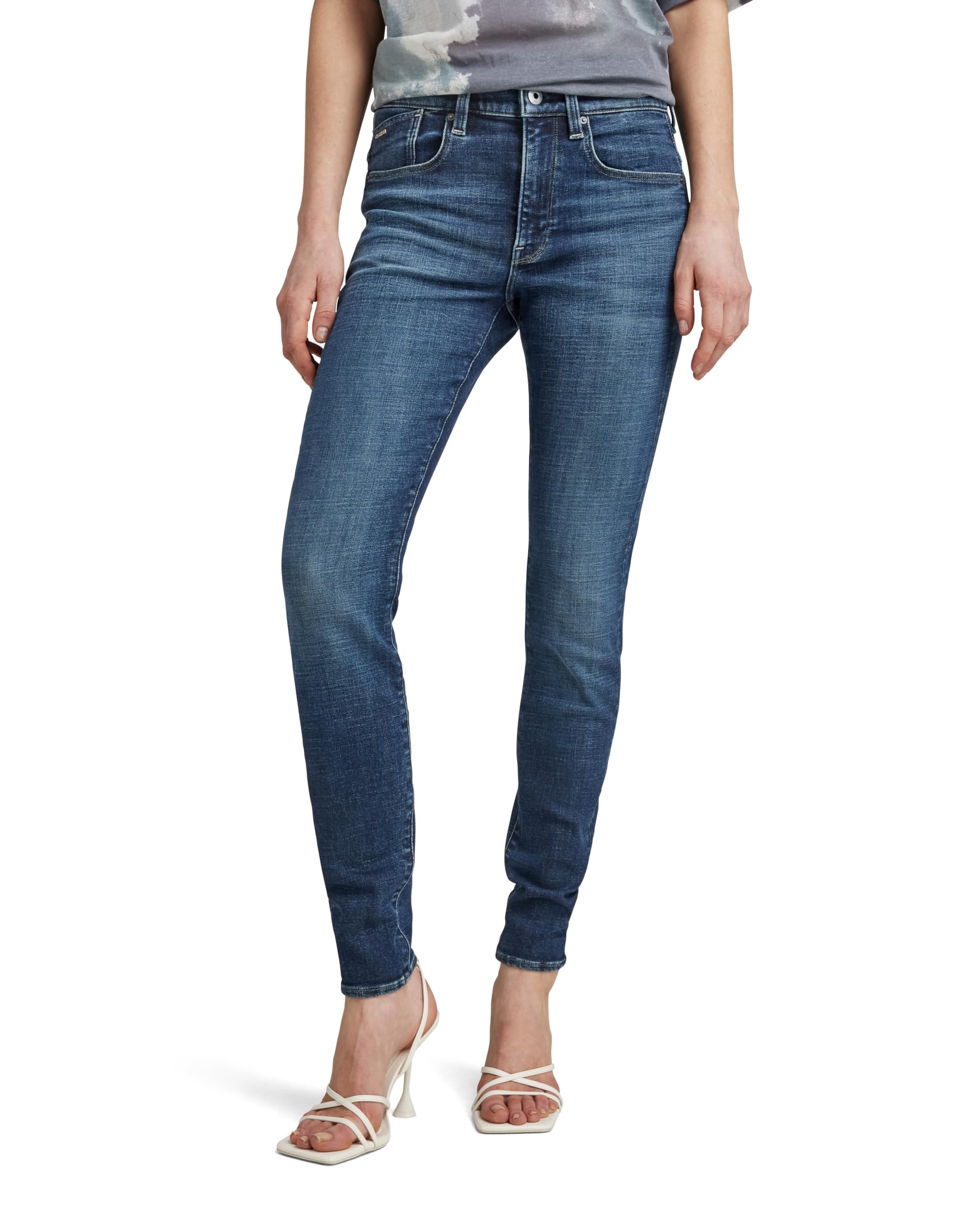 G-Star RAW Lhana Skinny Wmn D19079-C051-G122-W27/L32 синие эластичные скинни джинсы
