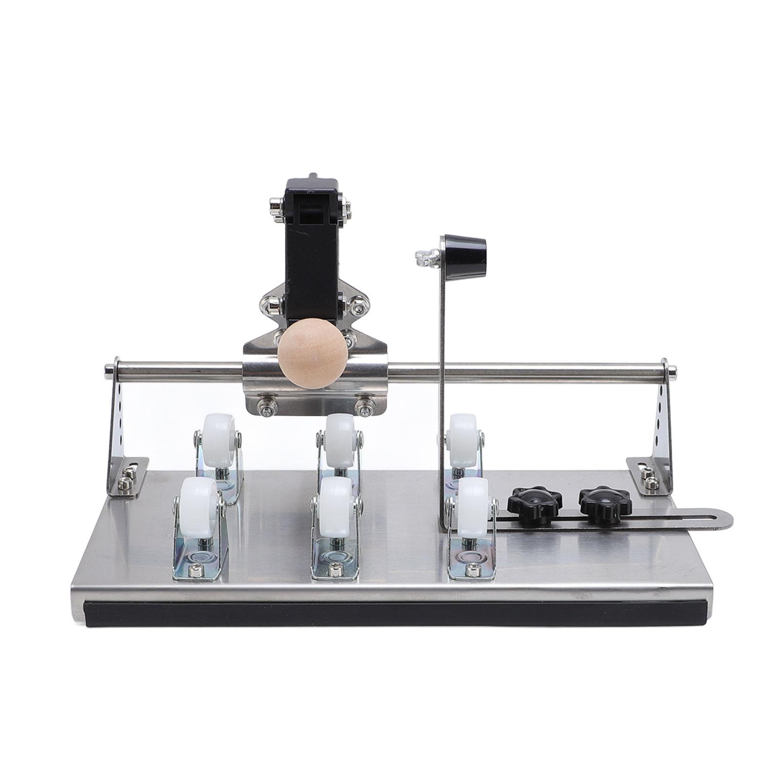 

Набор для резки винных бутылок, многофункциональный, из нержавеющей стали, 6 опорных роликов, набор для резки стеклянных бутылок чёрный