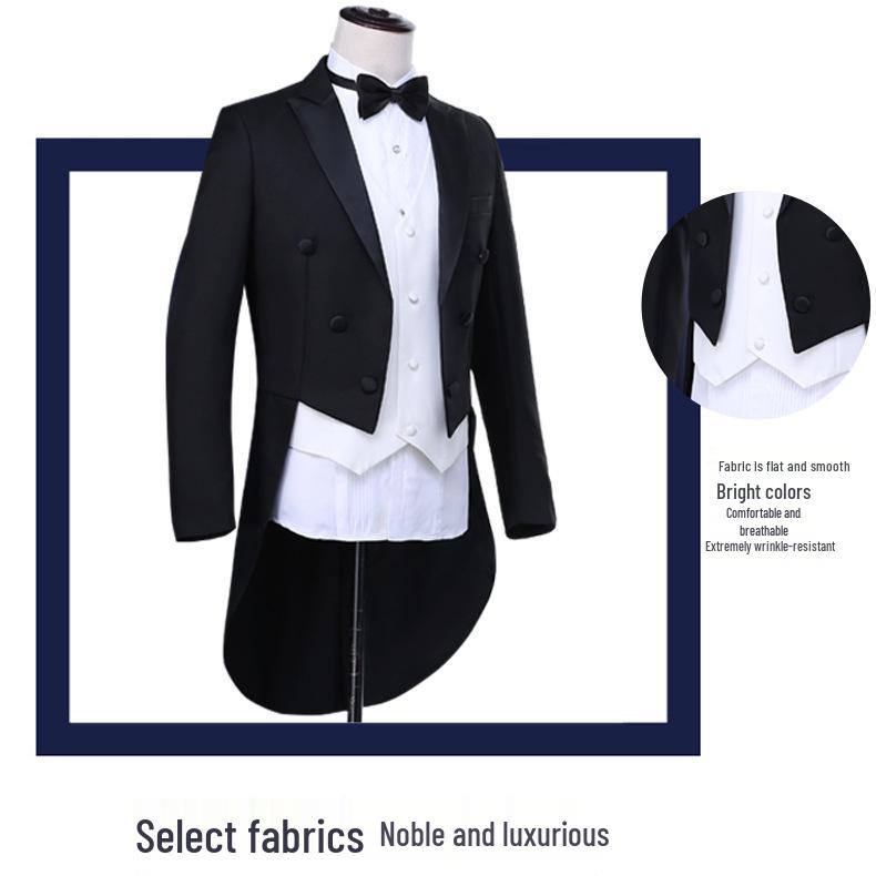 Koreanischer Stil Herren Schwalbenschwanz Smoking für Bühnenauftritte und formelle Veranstaltungen