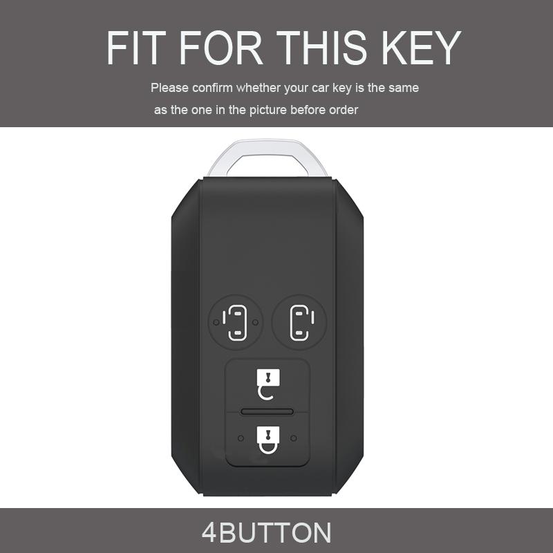 4 Buttons Auto Shell Fob Holder For Suzuki Swift Ignis Ertiga Wagon R Monopoly Car Remote Key Cover Case Keychain Accessories