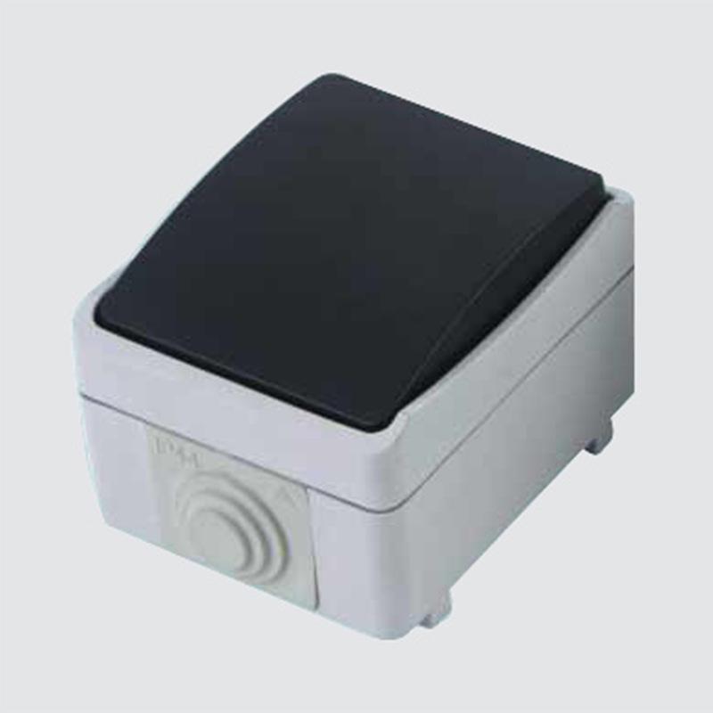 European Standard IP44 Waterproof Outdoor Socket with Switch – German Power Outlet, Splash-proof.
