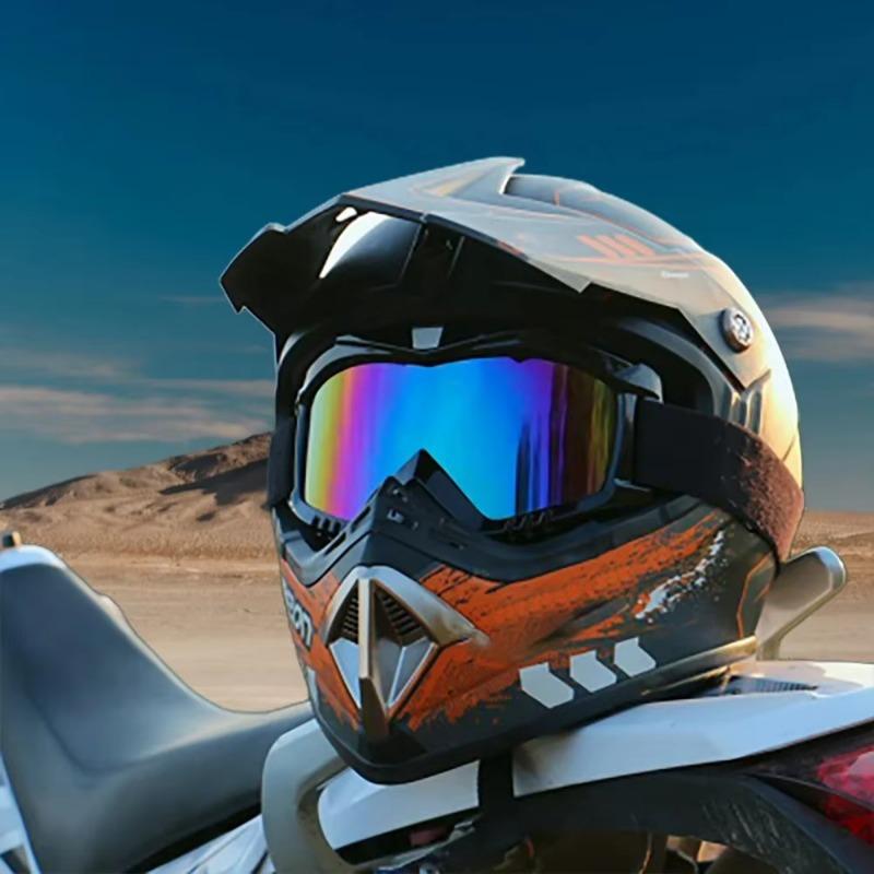 Ochelari de protecție nepolarizați, rezistenți la vânt, pentru motocicletă dirt bike, pentru bărbați și femei, pentru sporturi în aer liber, motocross, ciclism, alpinism