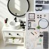 Bathroom Accessory Set Miniature Furniture Model Figure for 1:12 Doll House Styling and Display Arrangement Storytelling Scene Setting