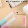 1Pcs Retractable Silicone Lip Brush Concealer Makeup Tool Q Soft Fingertips Lip Balm Lip Gloss Lip Stick Applicator Cover