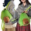 Avokado Sırt Çantalı Kawaii Kapibara Çizgi Film Kapibara Peluş Bebek Yaratıcı Peluş Meyve Çantası Kabarık Yastık Yastık Doğum Günü Hediyesi