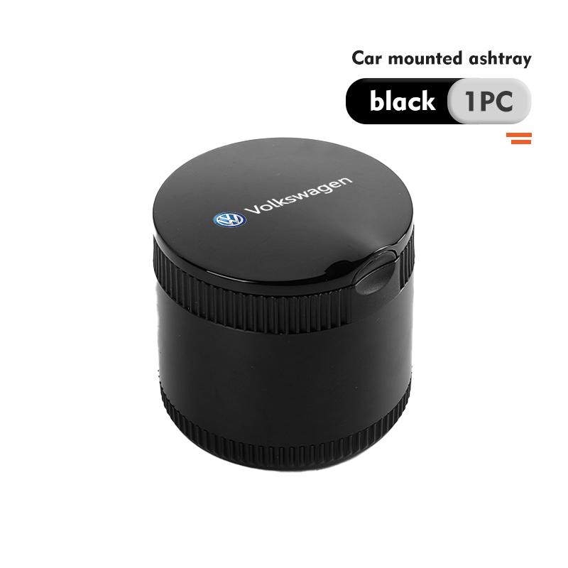 Car LED Ashtray Stainless Steel Liner Smoke Isolating Container For Volkswagen VW Polo Jetta Sagitar Magotan Passat B5 B6 B7 CCKD6