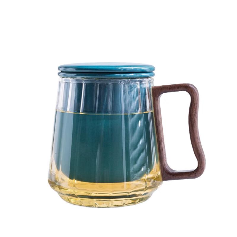 

Wanchunhe Glass Teacup Set with Wooden Tray