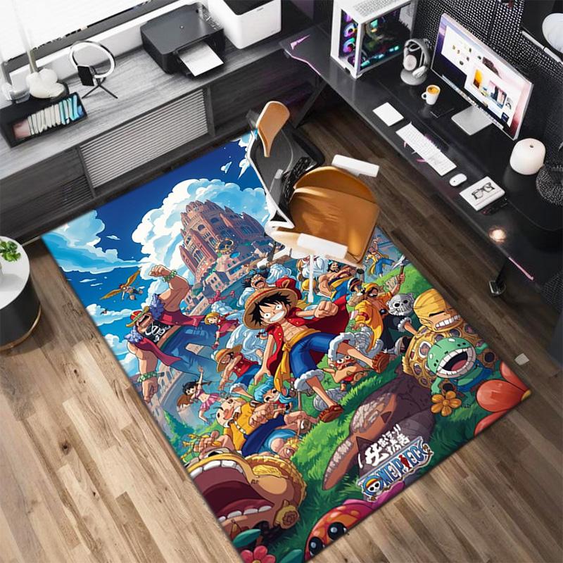 Starring the Japanese cartoon ONE PIECE Monkey D. Luffy carpet is suitable for living room and bedroom doormats office balcony decorative carpet V21