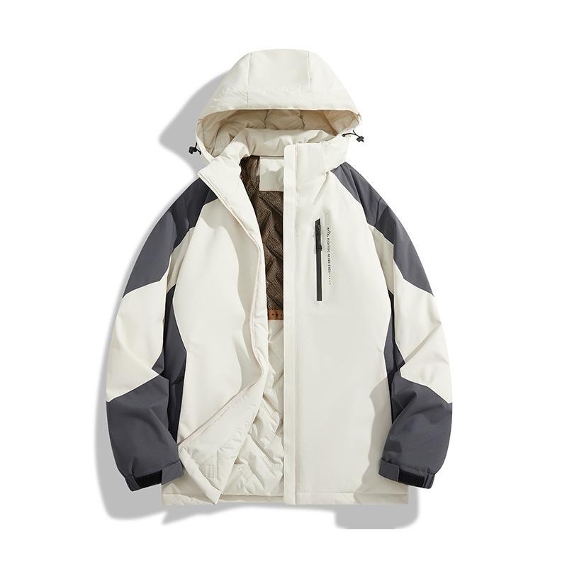 

Зимняя новая куртка для пары, уличная, черная, с графеновой технологией, ветрозащитная, водонепроницаемая, грязеотталкивающая, для альпинизма, хлопковое пальто 7XL слоновая кость