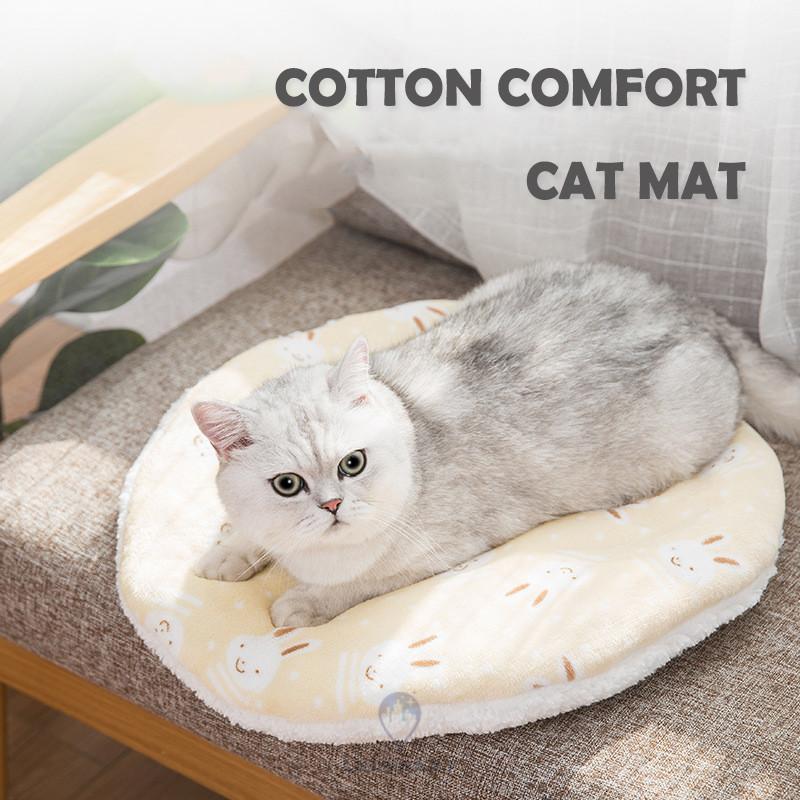 Buy Round Cat Mat Winter Warm Soft Cat Bed Bite Resistant Blanket Non Stick Hair Cat Nest Pets
