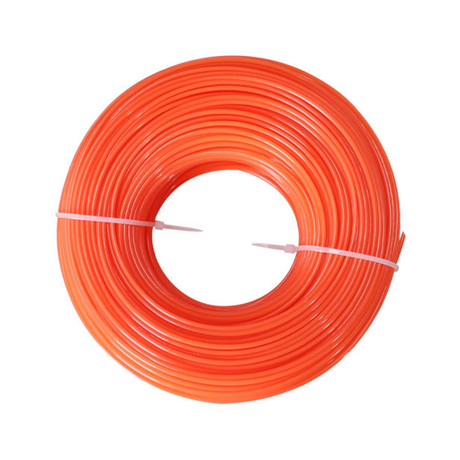 

Нейлоновая леска для триммера диаметром 1,6/2,0/2,4 мм, длина 100 м, режущая леска для газонокосилки для эффективного кошения газона B оранжевый