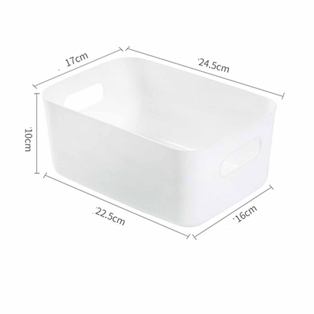 Plastic Storage Box, Desktop Cosmetics Organizer, Household Kitchen & Snack Storage, Sundries & Accessories Organizer Basket