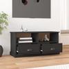 VidaXL Meuble TV noir 93x35,5x45 cm bois d'ingénierie 816465